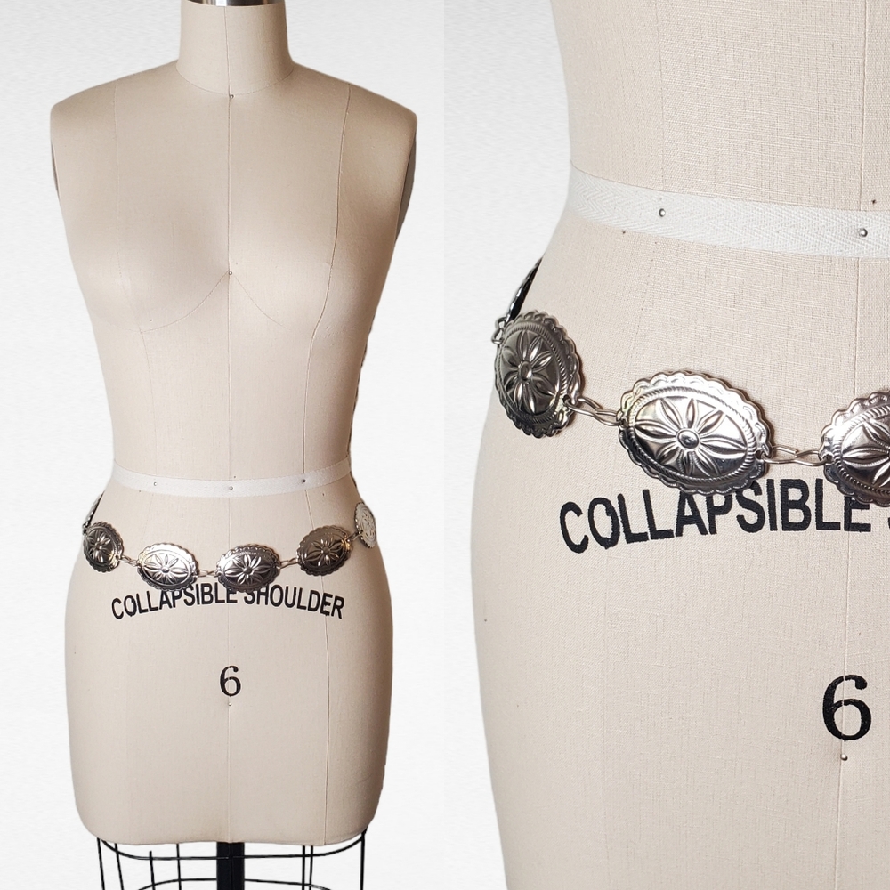 39" Silver Concho Belt